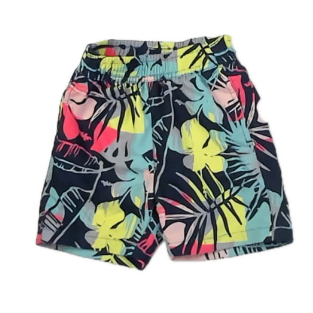 Kidpik Boys Navy Floral Trunks size: 2T